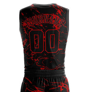 Uniforme de Baloncesto de Nuevo Diseño para Hombre, 100% Poliéster, Diseño de Logotipo Personalizado, Ropa Deportiva para Equipos - Product Image 5