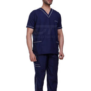 Uniforme d'hôpital pour hommes à la mode nouveauté uniforme d'hôpital pour hommes idéal pour l'ensemble de gommage médecin et infirmière pour hommes - Product Image 3