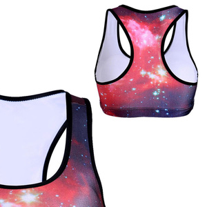 Soutien-gorge de sport réversible en polyester et nylon, grande taille, maintien moyen, séchage rapide, coupe-vent, haute qualité, tendance - Product Image 4