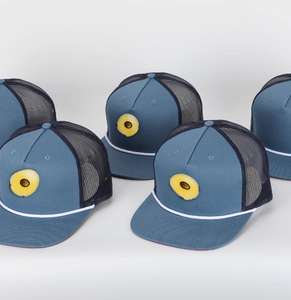 Casquette Snapback à bord plat à 5 panneaux avec logo brodé sur mesure Casquette de camionneur de sport en maille de coton pour l'extérieur - Product Image 5