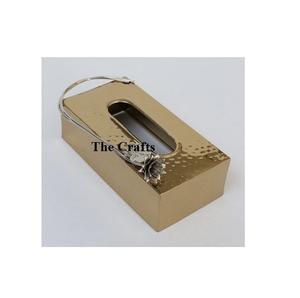 Fabuleux Design Porte-Mouchoirs En Aluminium Martelé Serviette Boîte De Rangement Pour La Maison Restaurant Table Utilisation - Product Image 2