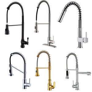 Keran Dapur Modern Mewah Berbahan Kuningan dengan Selang Tarik untuk Hotel, Villa, Apartemen - Product Image 3