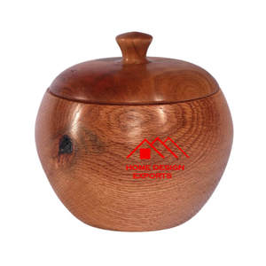 Acacia Wooden Pot with <b>Lid</b> for Decorative Party & Wedding <b>Decor</b> - Product Image 6