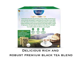 Tetley Irish Breakfast Premium Black <b>Tea</b>, 80 <b>Tea</b> Bags - Product Image 2