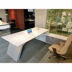 Escritorio Multifuncional para Oficina en Casa, Mesa de Estudio de Madera Resistente, Estación de Trabajo para Gerentes Comerciales, Escritorio para Computadora, Sin Pedido Mínimo - Product Image 4