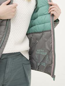 À capuche femmes hiver Puffer Bomber veste manches longues léger fermeture éclair matelassé imperméable respirant chaud épais - Product Image 5