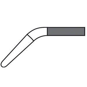 Pince bipolaire droite, 215 mm (8 12), longueur de travail 115 mm (4 12), en forme de baïonnette, isolée, largeur 2 mm - Product Image 5