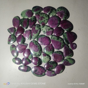 Zoisite turquoise naturelle faite à la main, forme mixte, effet optique étoile violette pour la fabrication de bijoux, fournisseur en gros - Product Image 5