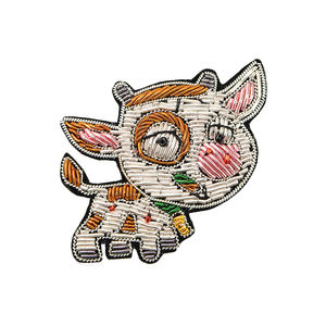 เข็มกลัดทองแดงปักลายทำด้วยมือโลโก้ตามสั่ง - Product Image 3