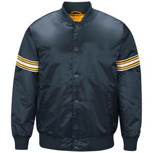 Veste blanche pour hommes et femmes collège et université Veste universitaire en satin marron foncé Bomber Baseball Jacke Haus Industries - Product Image 5