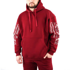 Sweat à capuche polaire OEM 100% sweat à capuche personnalisé avec broderie hip hop lourde - Product Image 1