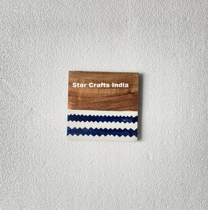 2025 Hot Selling Drinkware Wooden Tea <b>Coasters</b> Modern Design Resin <b>Drinking</b> <b>Coasters</b> Tableware Drinkware Mats and Pads <b>Coaster</b> - Product Image 1