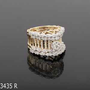 Hermoso anillo de bodas de compromiso de diamante cultivado en laboratorio Floral Wildflower Whisper mujeres oro rosa para joyería de fiesta de moda certificada - Product Image 1