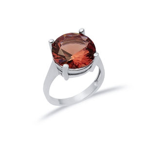 Diseño redondo 14 mm anillo de racimo de plata esterlina PIEDRA DE sultanita turco hecho a mano al por mayor joyería de plata esterlina 925 - Product Image 1