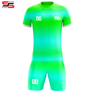 Wholesale New <b>Mesh</b> Breathable Sportswear Soccer Suits Custom Printing Logo Name Number Men's Soccer Jersey Football Shirt - Product Image 5