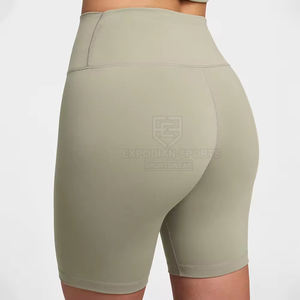 Best Selling High Quality Breathable Eco-Friendly Women's Gym Shorts Customizable Elastic Waist Spandex/<b>Nylon</b> <b>Fabric</b> Casual Wear - Product Image 2