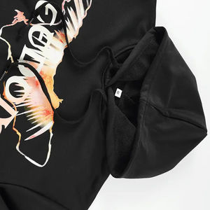 OEM personalizado gráfico Digital impreso 100% algodón polar pulóver Sudadera con capucha hombres bordado invierno grueso peso pesado recortado - Product Image 3