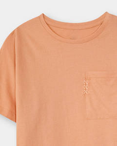 Vente en gros de t-shirts pour femmes en coton 100% tendance, avec poche, de haute qualité, en coton doux, fabriqués au Pakistan - Product Image 4