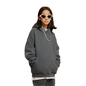 OEM Weight 355gsm Custom Printed Children's Wear High Quality Washed Boys <b>Hoodie</b> Plus <b>Fleece</b> <b>Hoodie</b> for Children - Product Image 3