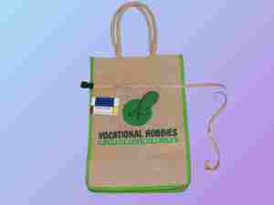 Bolsos informales de gran capacidad Unisex, bolsos de mano de lona de algodón de fibra de yute bohemios de tamaño personalizado, portátiles duraderos y ecológicos - Product Image 3