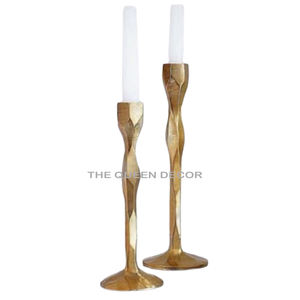 Bougeoir en aluminium plaqué argent artisanal et créatif Décoration d'éclairage de luxe unique Style de Noël fait à la main - Product Image 5