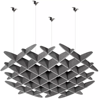 Panneau de plafond acoustique en feutre PET 100% insonorisant moderne pour la réduction du bruit du studio de bureau commercial