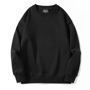 Venta al por mayor de cuello redondo liso sudadera logo liso mujer cuello redondo sudadera de gran tamaño sólido teñido mujeres sudaderas de manga larga - Product Image 5