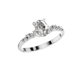 950 platino Original corte ovalado VVS D moissanita anillo de compromiso IGI certificado lujo fino boda fiesta joyería personalizada para mujer - Product Image 1