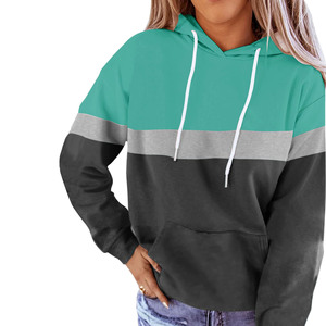 เสื้อฮู้ดถักแบบมีกระเป๋าสำหรับผู้หญิงเสื้อฮู้ดสำหรับผู้หญิงโอเวอร์ไซส์ผลิตจากโรงงาน - Product Image 4