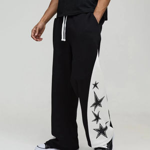 <b>Elastic</b> <b>Waist</b> <b>With</b> Oversized Style Solid Pattern Custom Color Cotton Breathable Autumn Men's Clothing Pants <b>Trousers</b> - Product Image 4