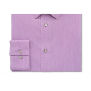 Camicia da Uomo Calvin Klein Slim-Fit Tinta Unita Rosso Bacca XL (17.5/36-37) in Tessuto Popeline Antipiega Stile Casual Fornitura ODM - Product Image 6