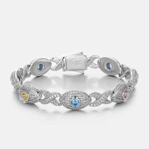 RB Gems Custom VVS Diamond Iced Out Cuban Bracelet 14K Gold GIA Certified Heart Cut Joyería romántica para hombres - Product Image 2