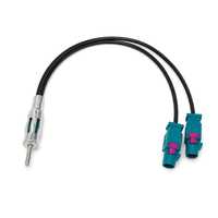 Automotive FM-Antennenadapterkabel YJH-AD039 DIN-Stecker auf Doppel-Fakra-Stecker Koaxial-Radiosignalkabel