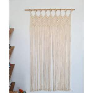Cortina de Pared de Macramé Estilo Boho, Adorno Colgante para Boda, Decoración de Pared Elegante y Rústica para el Hogar - Product Image 1