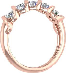 Anillo de Boda Elegante de Plata 925 con Diamantes Moissanite de 1 Quilate, Joyería de Boda - Product Image 6