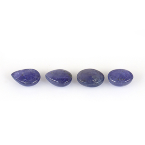 Tanzanita Azul Natural en Cabujón, Gema Suelta de Forma Ovalada de Pera, Alta Calidad, Certificada por Terceros - Product Image 2