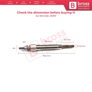 BGP57 1 Piece <b>Heater</b> Glow <b>Plugs</b> GJ55MI 0100226194 for - Product Image 5