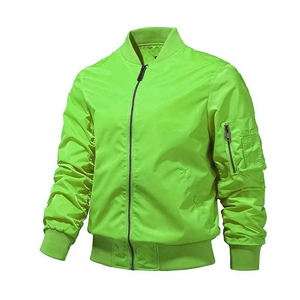 Chaqueta bomber para hombre, novedad de primavera otoño 2025, chaquetas de béisbol para hombre, prendas de vestir para hombre, abrigo verde con cremallera, uniforme táctico para hombre - Product Image 6