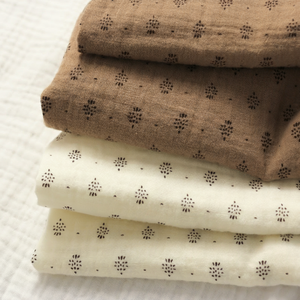 Tissu en mousseline de coton pur à 100 %, double gaze, imprimé pois <span class=keywords><strong>Wafu</strong></span> japonais et motifs floraux, pour literie et vêtements de bébé – Vente en gros - Product Image 1