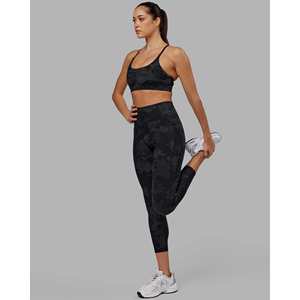 Fusion Ultra High-Rise 7/8 <b>Legging</b> with <b>Pockets</b>-Black Camo One Size Winter Warm Patterned - Product Image 1