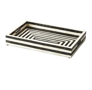 Bandeja para servir con incrustaciones de hueso hechas a mano de diseño único con la mejor calidad para el hogar y el hotel, bandejas para servir comida para exportación - Product Image 4