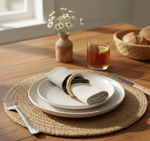 Anneaux de serviette en bois européens faits à la main |   Décoration de table de fête |   Bois naturel dans de multiples couleurs et finitions - Product Image 2