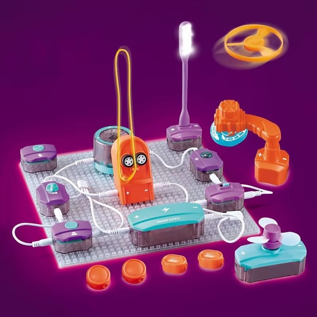 Circuit Kit for Kids with 100 Projects and 45 DIY Pieces for Safe Hands-On Electronics Learning