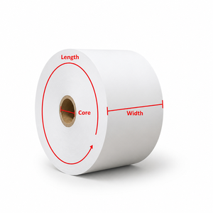 Rollo de Papel Térmico Jumbo Certificado ISO9001, 48-80gsm, 405/795/875mm, para Cajas Registradoras, Sistemas POS y <span class=keywords><strong>ATM</strong></span>, 100% Puro - Product Image 4