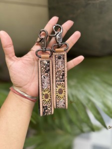 พวงกุญแจหนังวัวใหม่พวงกุญแจอุปกรณ์มือหนังพวงกุญแจขายดีมีสไตล์ - Product Image 4