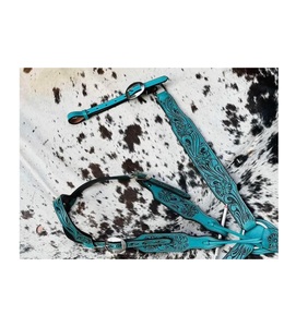 Ensemble de collier de poitrine à une oreille en cuir de qualité supérieure - Product Image 2