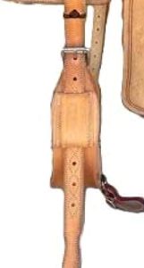 Asiento occidental de cuero resistente y duradero, asiento cómodo, Ideal para montar en senderos, Rancho, trabajo, entrenamiento, barril, carreras y placer - Product Image 3