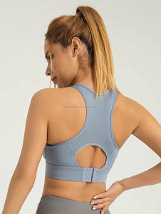 2025 High Quality Four-Way <b>Stretch</b> Backless Halter Yoga <b>Bras</b> Outdoor Lightweight Gym Wear Quick Dry Wicking Sleeveless Skinny - Product Image 2