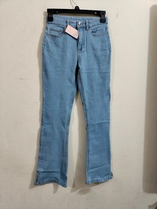 Nouvel arrivage Denim droit pour filles coupe ajustée décontracté écologique respirant de haute qualité économique design à la mode vente en gros - Product Image 3