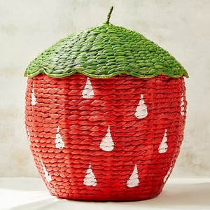 ตะกร้าผักตบชวา วัสดุธรรมชาติ ตะกร้าใส่ของ ราคาขายส่ง อุปกรณ์จัดเก็บของสำหรับเด็ก - Product Image 4